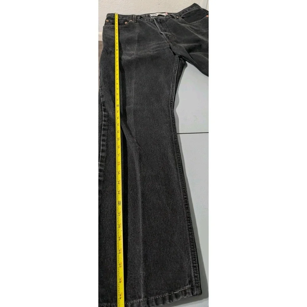 Vintage Levi's 505XX Regular Fit Men's Straight Jeans Size 36x34 Black Dark Wash
